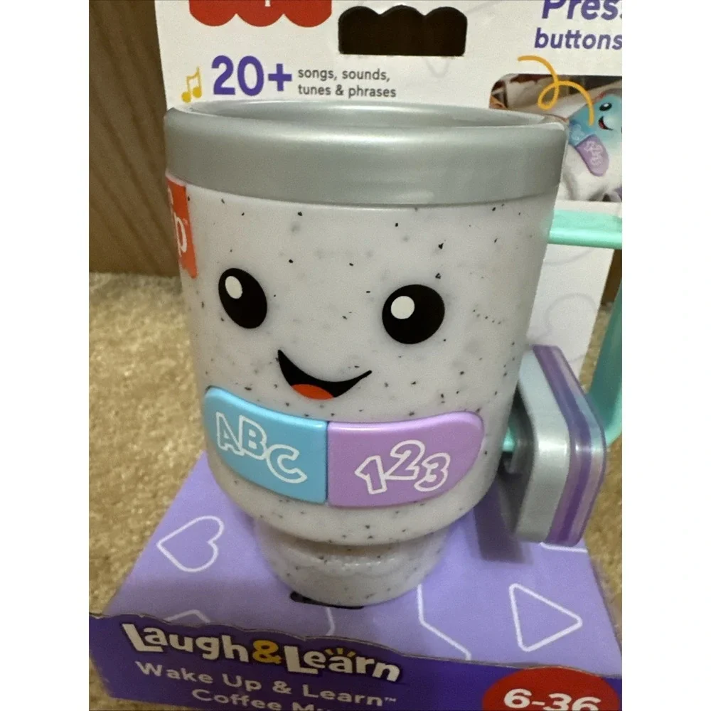 Fisher-Price Laugh & Learn: Wake Up & Learn Coffee Mug 6-36 Months New